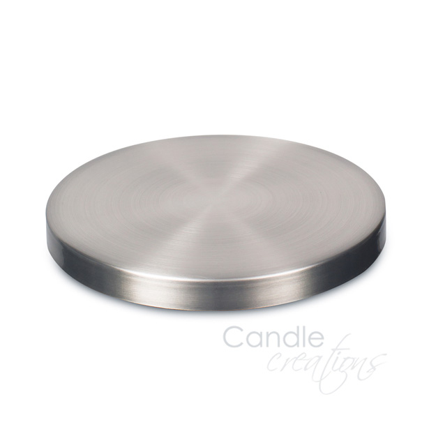 103mm Brushed Nickle Lid Candle Creations New Zealand