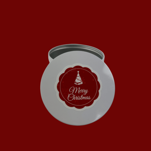 Christmas Sticker on Tins