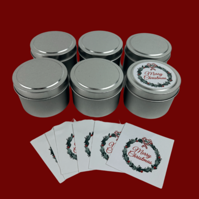 Christmas Candle Tin Set