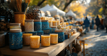 Selling Candles at Markets